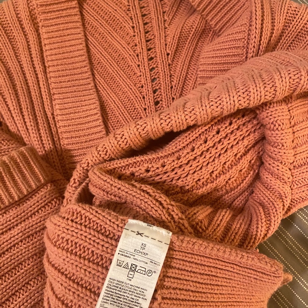 Oversized cable knit sweater